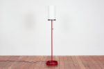 Wilshire Red Leather Floor Lamp Hot on Sale