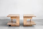 Fairfax Side Tables - Cerused Oak Cheap