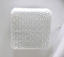 Textured Square Milk Glass Flush Mounts Hot on Sale