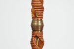 1940 s Italian Spiral Wood Floor lamp For Sale