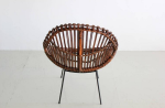 Sculptural Italian Rattan Chairs Online Sale