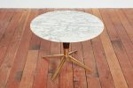 Petite Italian Marble Side Table Hot on Sale