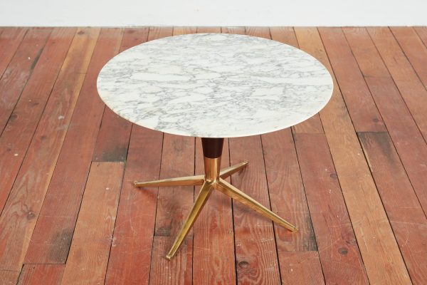 Petite Italian Marble Side Table Hot on Sale