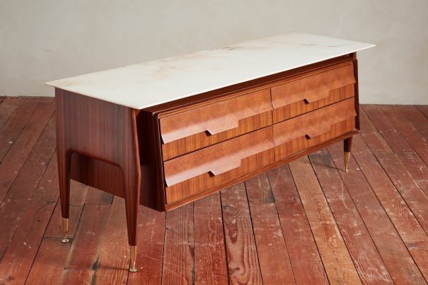 Italian Marble and Rosewood Chest of Drawers Cheap