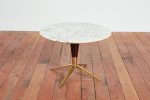 Petite Italian Marble Side Table Hot on Sale