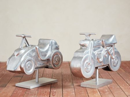 Aluminum Motorcycle and Car Playground Sculptures Hot on Sale