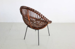 Sculptural Italian Rattan Chairs Online Sale