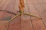 1940 s Italian Spiral Wood Floor lamp For Sale