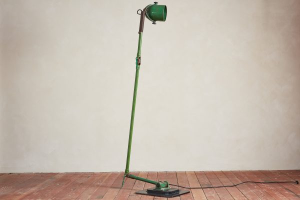 Giant Green Industrial Floor Lamp Online now