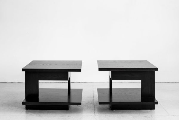 Fairfax Side Tables - Ebony Oak Online now