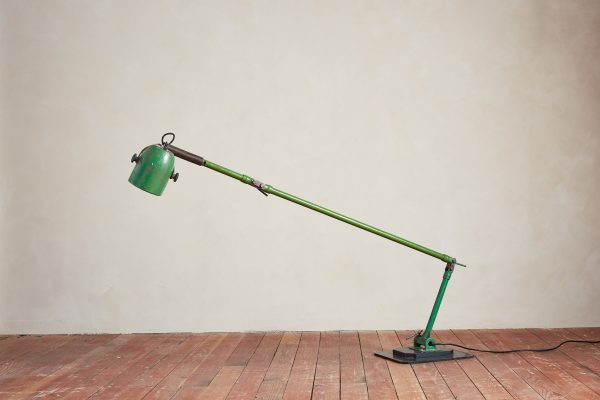 Giant Green Industrial Floor Lamp Online now