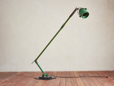 Giant Green Industrial Floor Lamp Online now