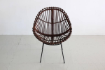 Sculptural Italian Rattan Chairs Online Sale