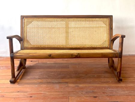 1940s French Caned Bench Online