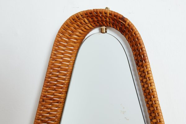 Italian Wicker Mirror Fashion