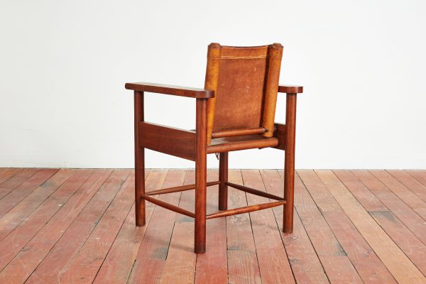 1940s French Leather Chairs Discount