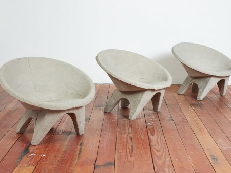 Vintage Sculptural Cement Chair Supply